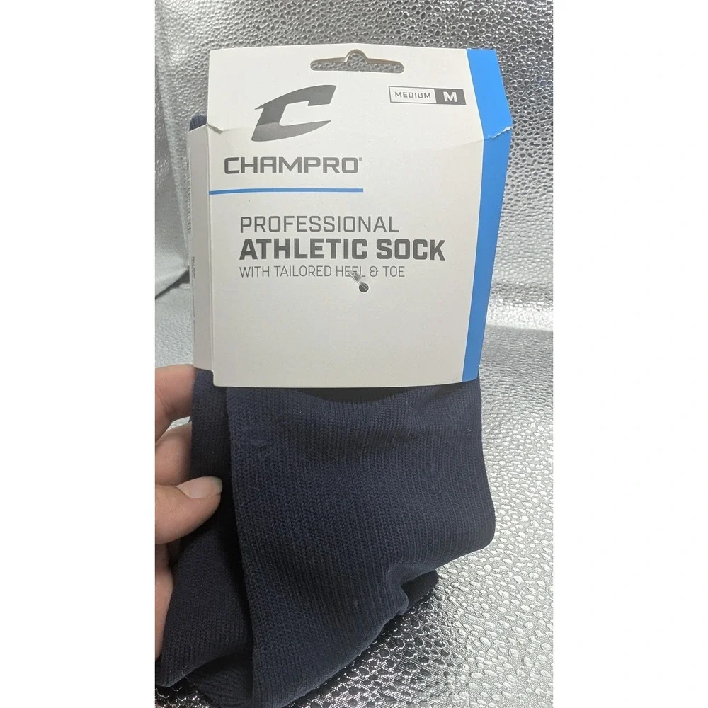 Champro Professional Athletic Sock Navy Blue Medium Compression BaseballSoftball